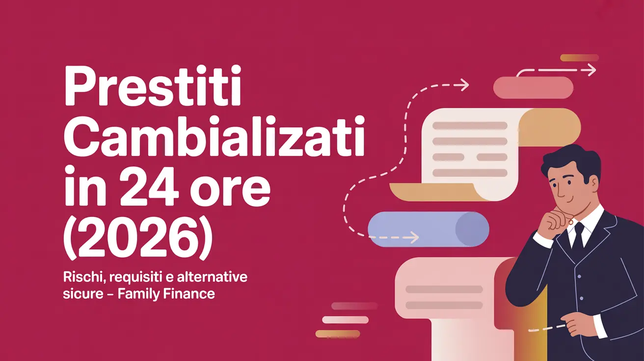 Prestiti cambializzati in 24 ore