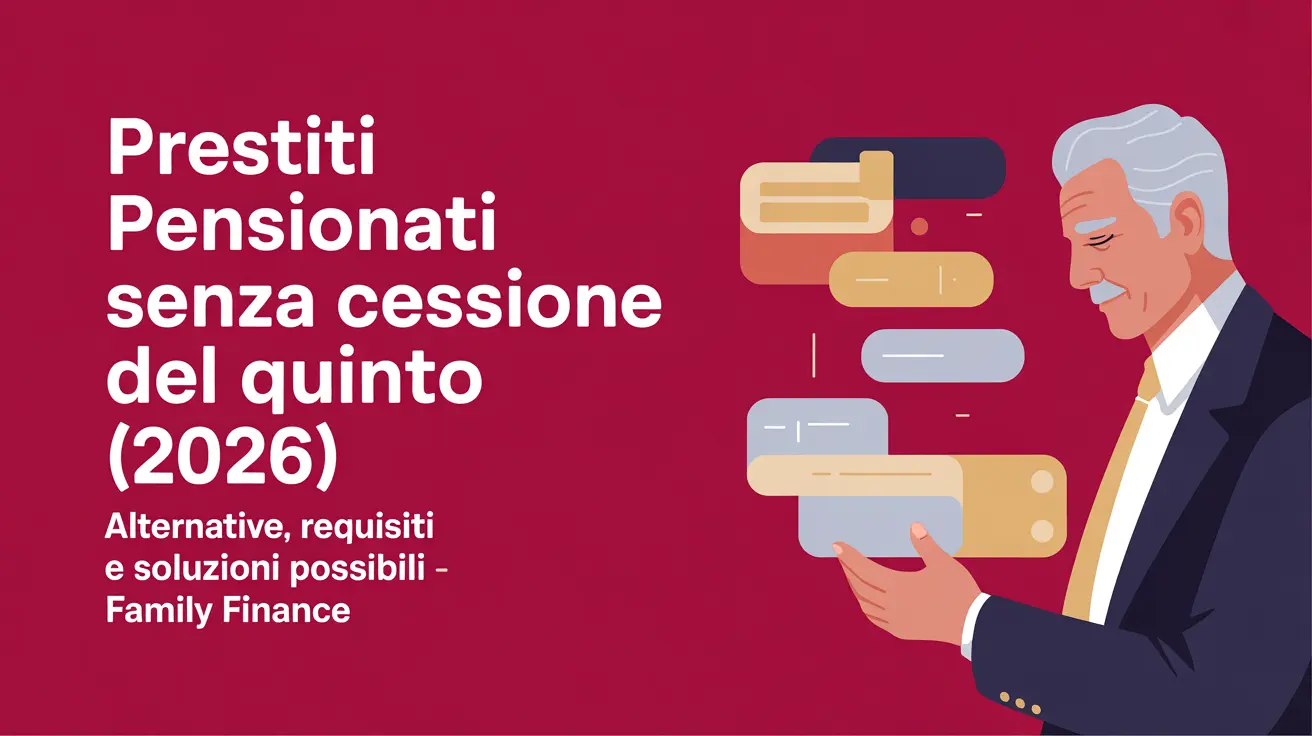 Prestiti pensionati senza cessione del quinto