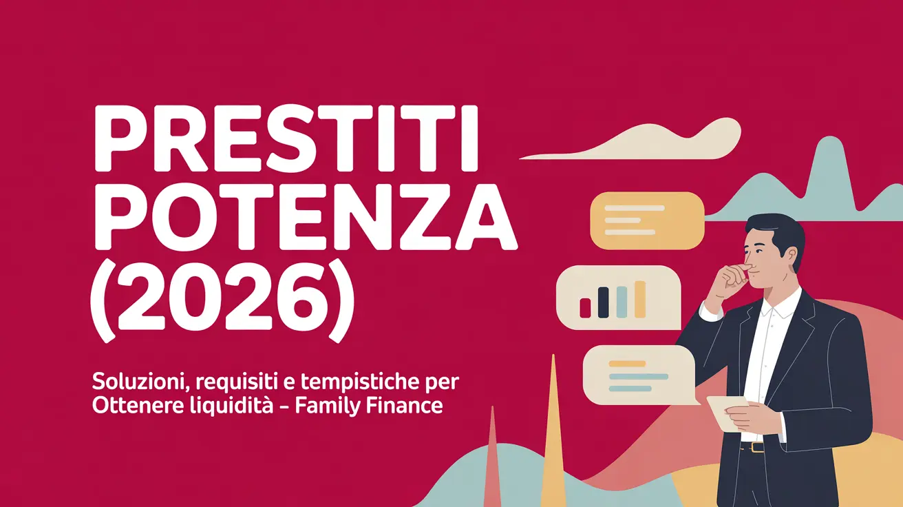 Prestiti a Potenza con consulente locale