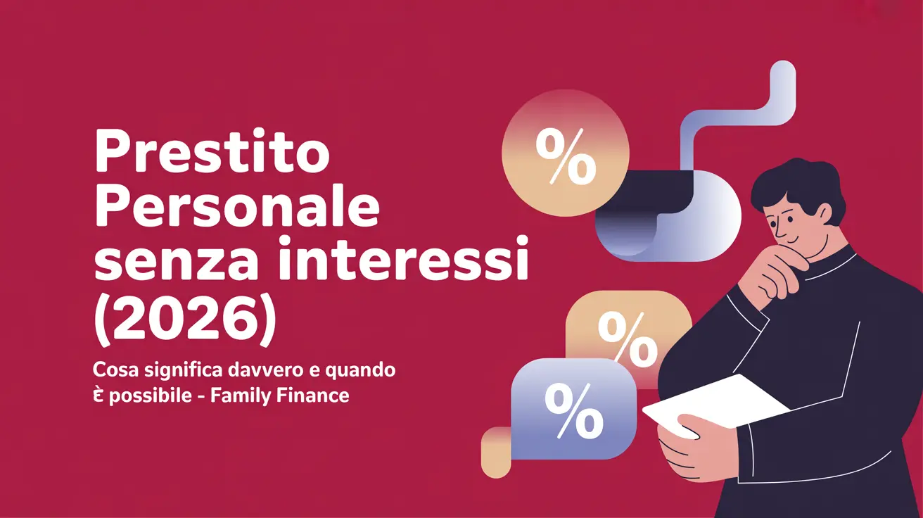 Prestito personale senza interessi
