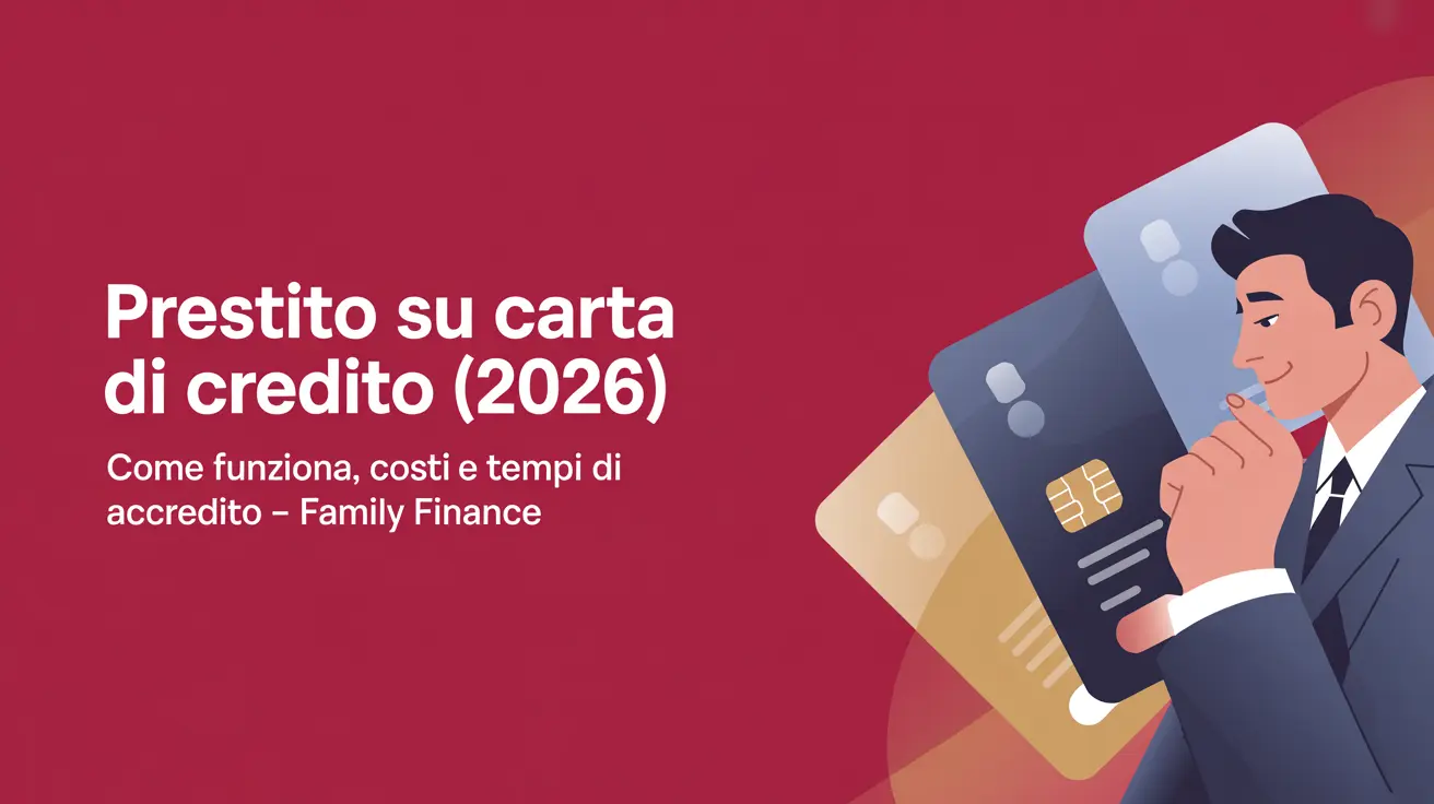 Prestito su carta di credito: revolving, anticipo contante e mini prestito